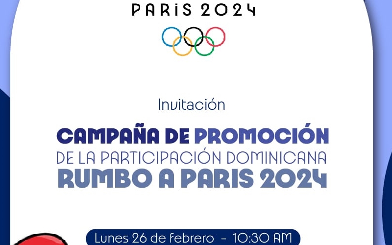 Comité Olímpico Dominicano lanza campaña de promoción de la delegación dominicana que participará en los Juegos Olímpicos, París 2024
